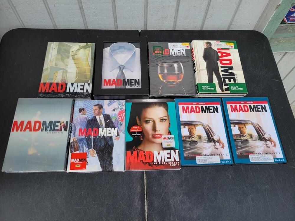 Mad Men Seasons 1-7 DVD Lot Complete Series Jon Hamm AMC TV Drama Widescreen